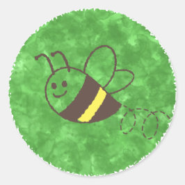 Adesivo Chá de fraldas De Aquarela De Abelhas Bonitas