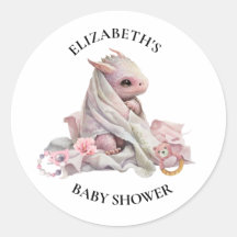 Chá de fraldas de Aquarela do Dragão Azul