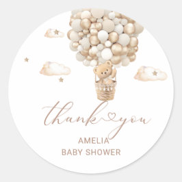 Adesivo Chá de fraldas de Aquarela do Urso Moderno