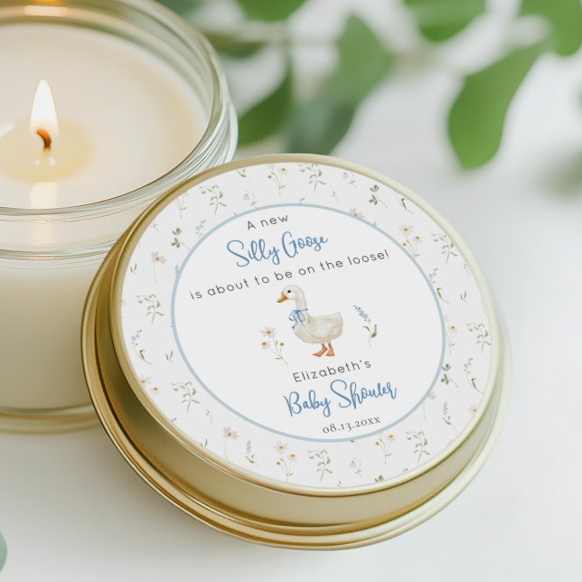 Adesivo Chá de fraldas de Arco Azul bobo (Criador carregado)