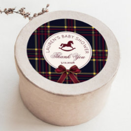 Adesivo Chá de fraldas de Arco de Natal Rocking Horse Obri