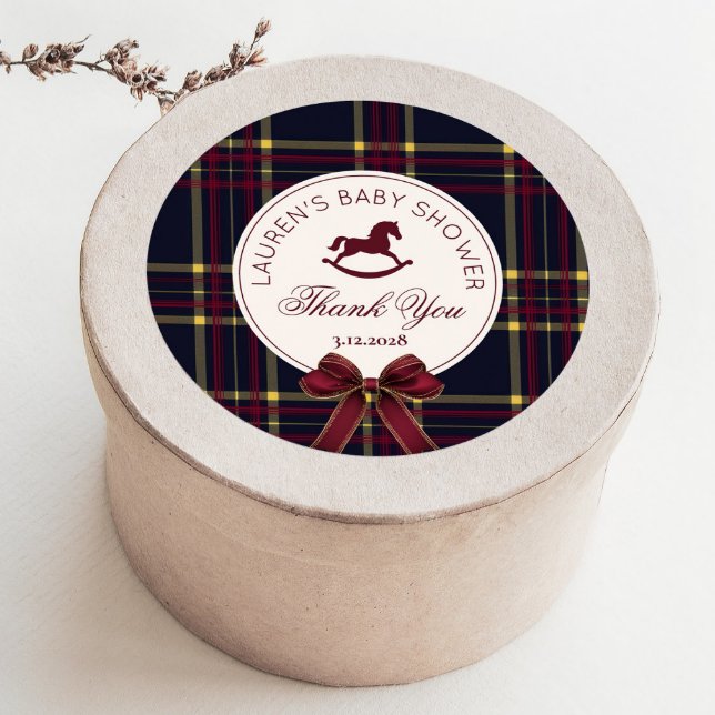 Adesivo Chá de fraldas de Arco de Natal Rocking Horse Obri (Criador carregado)