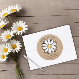 Adesivo Chá de fraldas de Artesanato Minimalista da Daisy