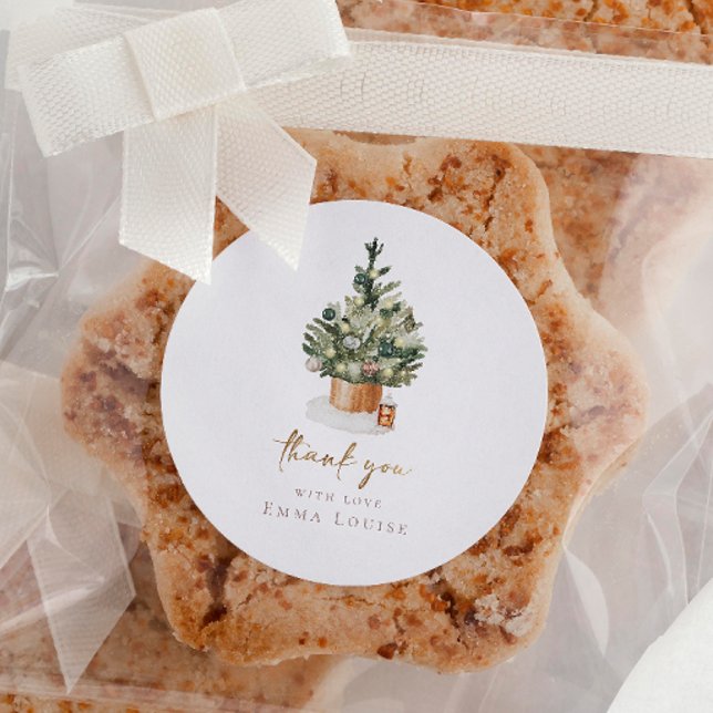 Adesivo Chá de fraldas de Árvore de Natal (Criador carregado)