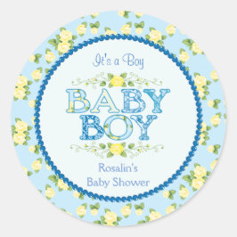 Adesivo Chá de fraldas de Baby Boy