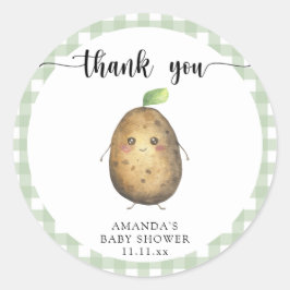 Adesivo Chá de fraldas de batata giro obrigado