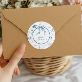 Adesivo Chá de fraldas de Bolhas de Aquarela Oceânica