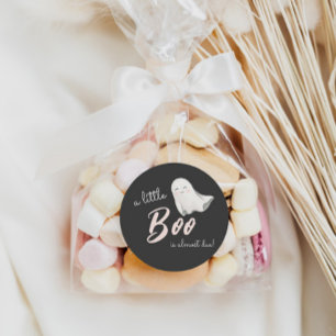 Adesivo Chá de fraldas de Boo Halloween  