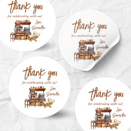 Adesivo Chá de fraldas de café bebê