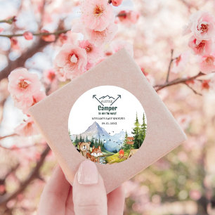 Adesivo Chá de fraldas de Camarão de Aventura de Animais d