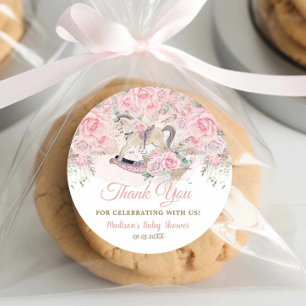 Adesivo Chá de fraldas de Cavalo Floral Rosa-Rosa-Rosa-Pam