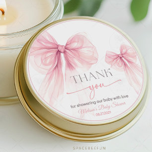 Adesivo Chá de fraldas de coquete do arco