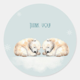 Adesivo Chá de fraldas de dois botões de barras polares gê