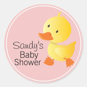 Adesivo Chá de fraldas de Duckie Amarelo