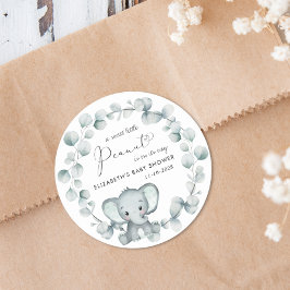 Adesivo Chá de fraldas de Elefante Bonito