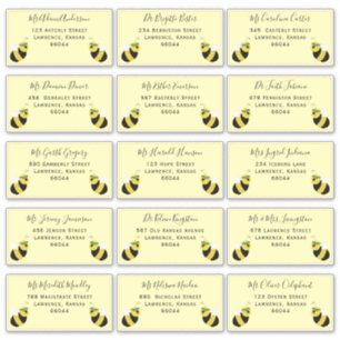 Adesivo Chá de fraldas de Endereço de Entrega Individual