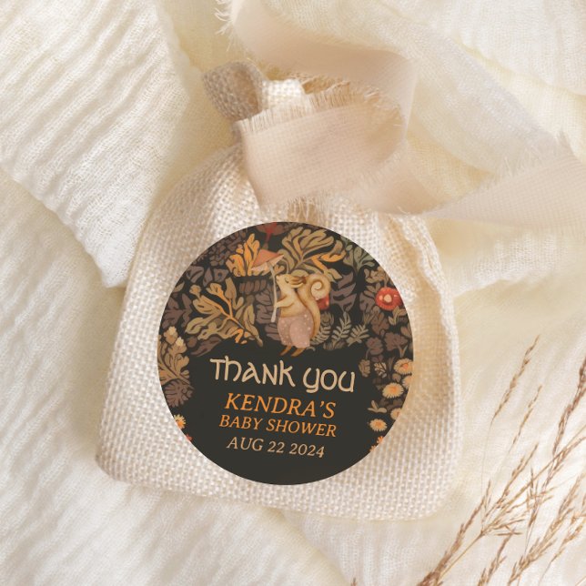 Adesivo Chá de fraldas de Esquilo de Madeira para Cogumelo (Criador carregado)