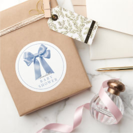 Adesivo Chá de fraldas de fita Arco azul coquette