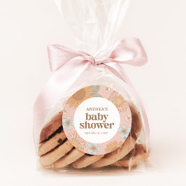 Adesivo Chá de fraldas de Flor Selvagem