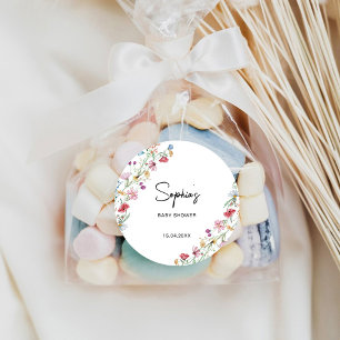 Adesivo Chá de fraldas de flores silvestres