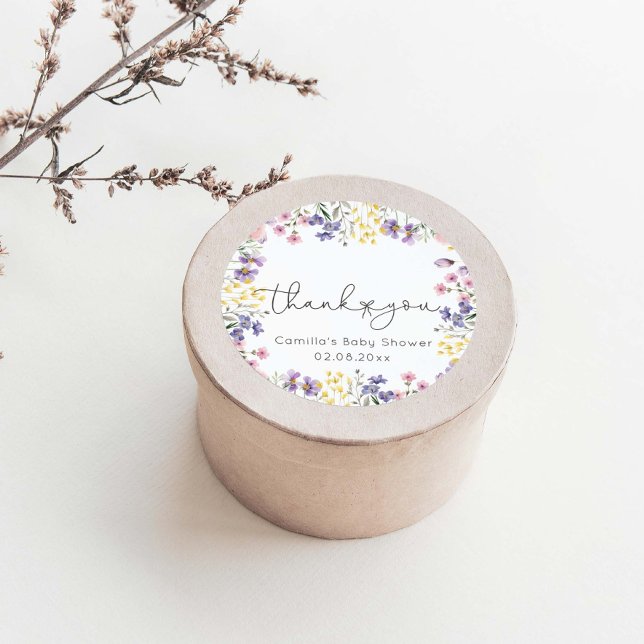 Adesivo Chá de fraldas de flores silvestres (Criador carregado)