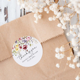 Adesivo Chá de fraldas de flores silvestres