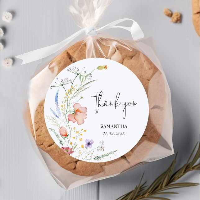 Adesivo Chá de fraldas de flores silvestres Azul (Criador carregado)