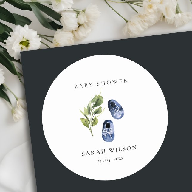 Adesivo Chá de fraldas de folhagem Calçados de tinta verde (Criador carregado)