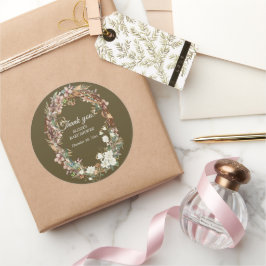 Adesivo Chá de fraldas de Fotografia Floral do Whimsical W