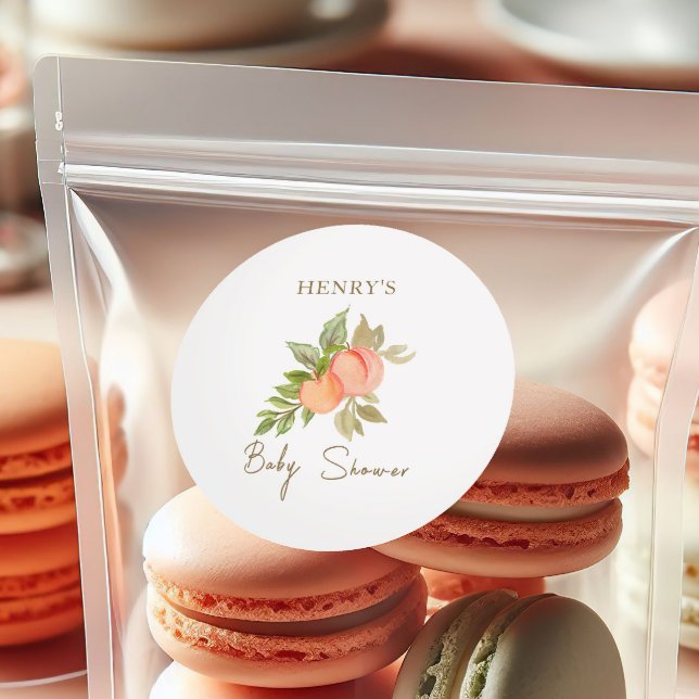 Adesivo Chá de fraldas de Fruta de pêssego doce (Criador carregado)