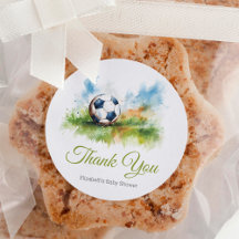 Chá de fraldas De Futebol De Aquarela