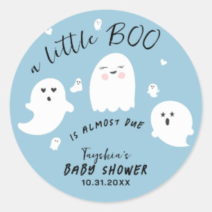 Adesivo Chá de fraldas de Halloween do Little Boo Boy Ghos