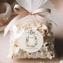 Adesivo Chá de fraldas de Halloween do Pequeno Boo Boho