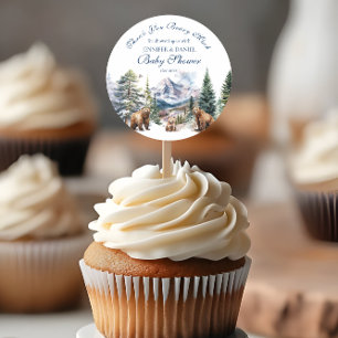 Adesivo Chá de fraldas de inverno Bear Adventure Snow