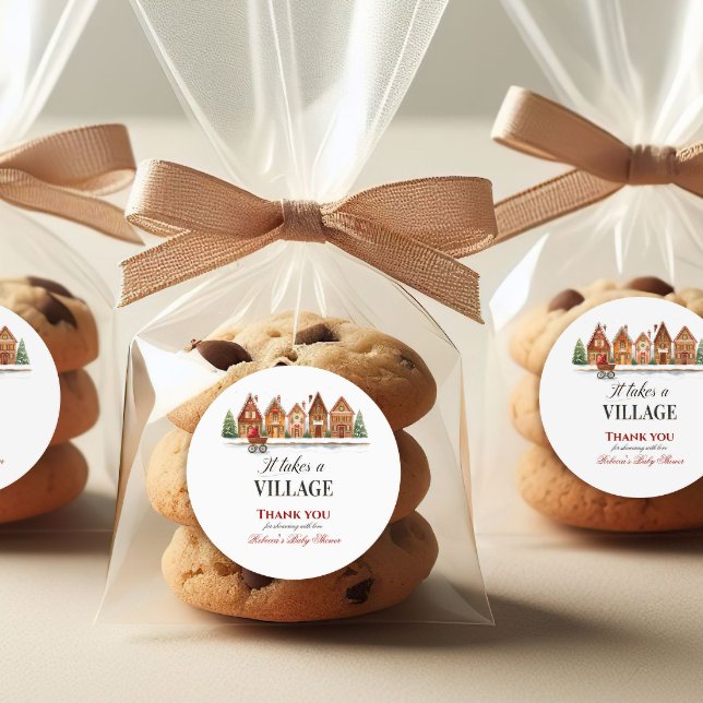 Adesivo Chá de fraldas de inverno da Rústica Stroller Vill (Criador carregado)