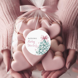 Adesivo Chá de fraldas de inverno de Natal