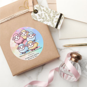 Adesivo Chá de fraldas de Lâmpada Kawaii Cute