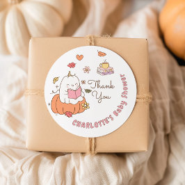 Adesivo Chá de fraldas de Livros Brancos Rosa Pequenos