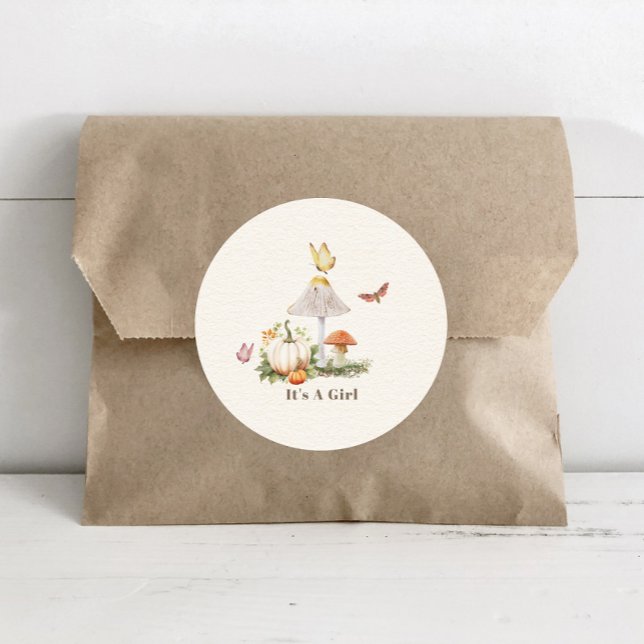 Adesivo Chá de fraldas de Mata-Pumpkin Borboleta (Criador carregado)