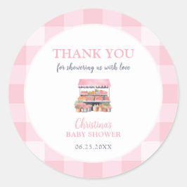 Adesivo Chá de fraldas De Menina Cultivada Localmente Obri