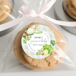 Adesivo Chá de fraldas de mercado para bebês cultivados lo