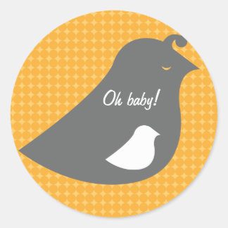 Adesivo Chá de fraldas De Mod Favorece Decor - Um Birdie D