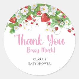 Adesivo Chá de fraldas de morango Berry Sweet