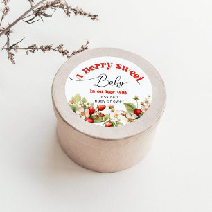 Adesivo Chá de fraldas de morango doce