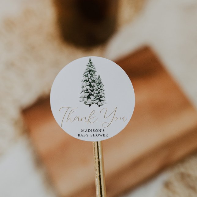 Adesivo Chá de fraldas de Natal (Criador carregado)