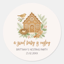 Adesivo Chá de fraldas de nidificação de inverno de algodã