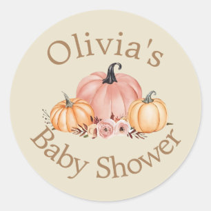 Adesivo Chá de fraldas de Olivia Pumpkin Sticker