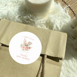 Adesivo Chá de fraldas de orelhas de coelhinho Floral Cor-