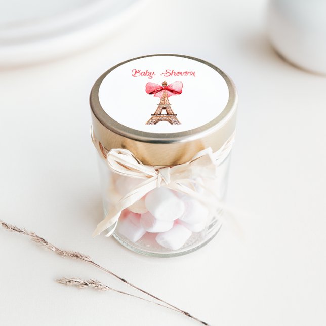 Adesivo Chá de fraldas de Paris Eiffel Tower (Criador carregado)