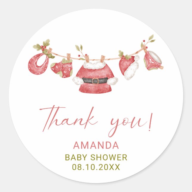 Adesivo Chá de fraldas de Pequenas Estrelas Elegante de Aq (Frente)